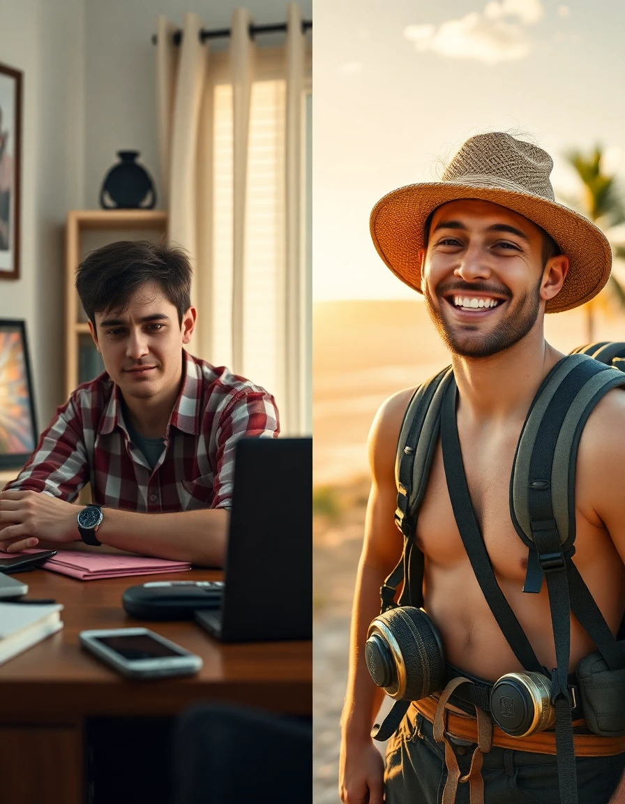 Antes e depois de 6 meses viajando capa